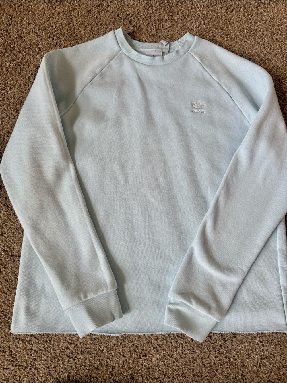adidas Light Blue Women's Crewneck Sweatshirt